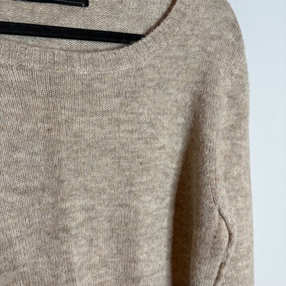 Peruvian Connection beige tan knit sweater - Picture 2 of 4